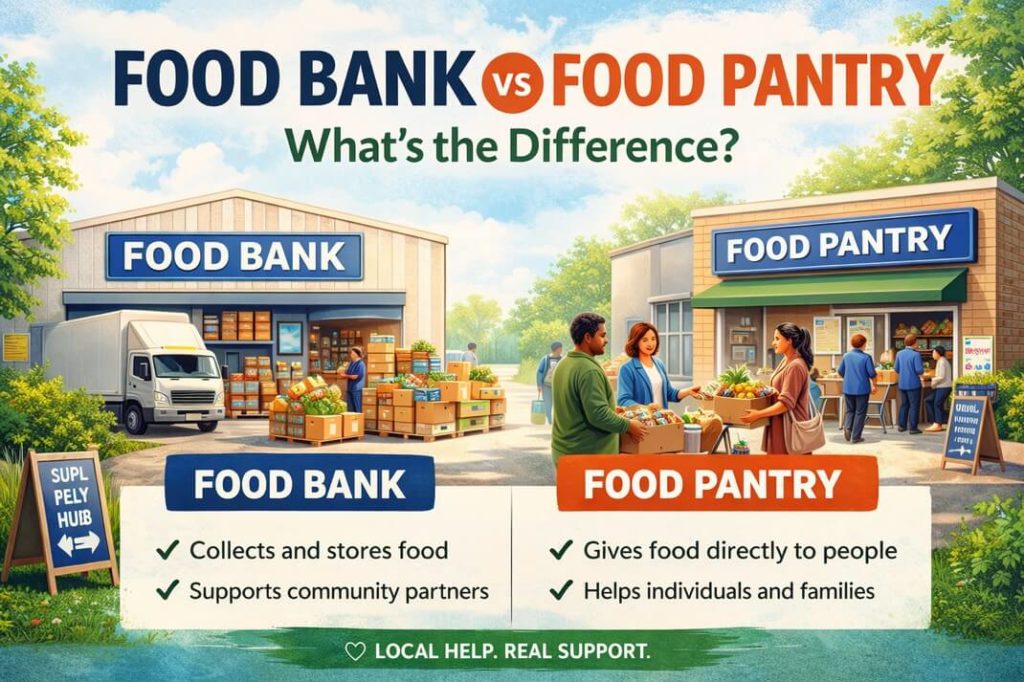 Food Bank vs Food Pantry: What’s the Difference?